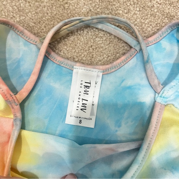 Tru Luv short sleeved, tie-dye, top, size 8 - Picture 4 of 5